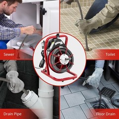 Drain Cleaner Machine, Drain Auger 75Ft X 3/8 Inch for Sewer Clean, Efficient&hellip;