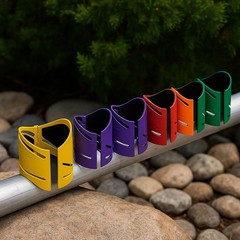 Drkerr 6Piece Magnetic Metal Pipe Cutting Guide Kit &ndash; (Includes Sizes: 1-5/8&Prime;&hellip;
