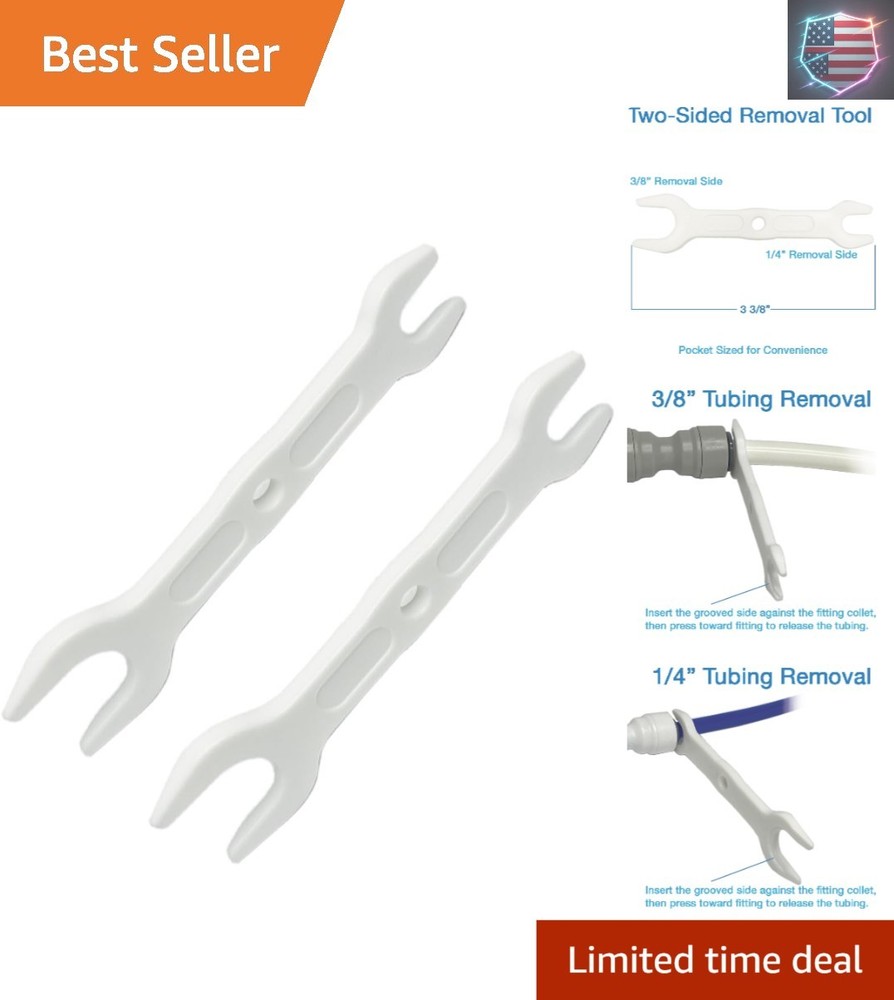 2-Pack Push Fit Tubing Release Tool &ndash; Compact Spanner Wrench for RO Systems..