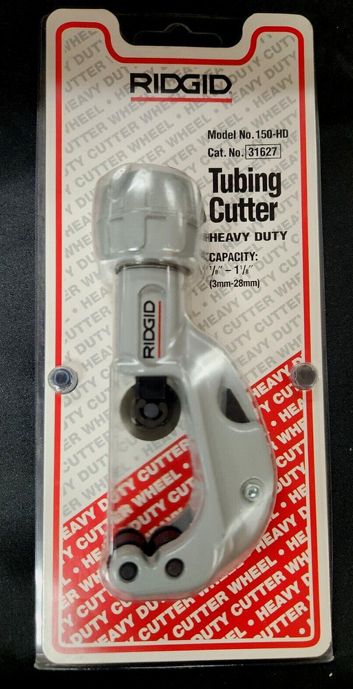 QTY 1 NEW RIDGID 31627 MODEL 150-HD HEAVY DUTY WHEEL TUBING CUTTER 1/8&Prime;-1-1/8&Prime;