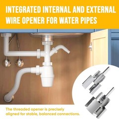 2Pcs Integrated Internal & External Pipe Threading Tool 1/2&rdquo;&3/4&rdquo; Water Pipe