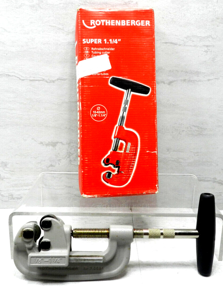 Rothenberger Super 1.1/4&Prime; Pipe Tubing Cutter 10-42mm 1/8&Prime;-1.1/4&Prime; No.7.0086