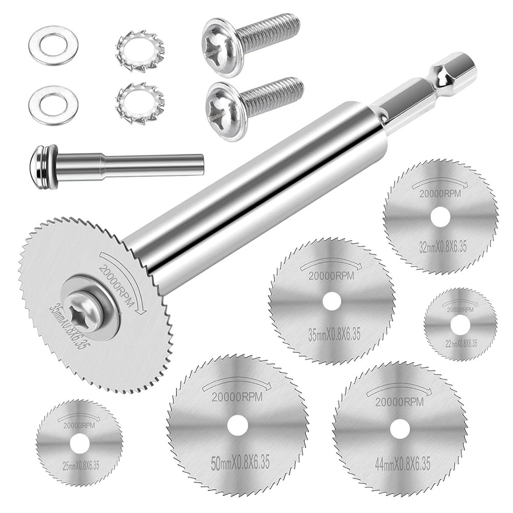 &ldquo;9PCS PVC Pipe inside Cutter Set (6Pcs Rotary Drill Saw Blades with 1/4&Prime;&rdquo; Hex Sh