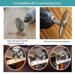 &ldquo;9PCS PVC Pipe inside Cutter Set (6Pcs Rotary Drill Saw Blades with 1/4&Prime;&rdquo; Hex Sh