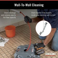 Ridgid FlexShaft K9-12 Wall-to-Wall Drain Cleaning Machine 74978 &ndash; Gray