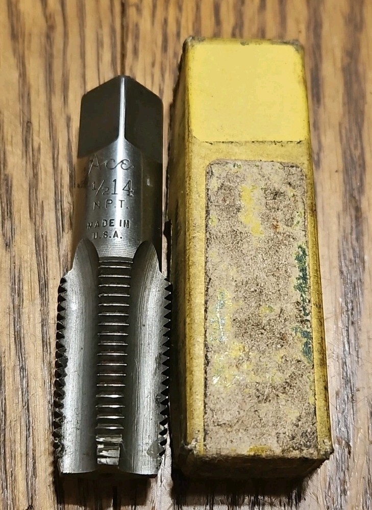 Vintage Ace Carbon Taps ,Stock No. 141214 1/2&rdquo;-14 NPT With Box