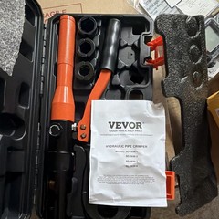 VEVOR SD-1930-2 Hydraulic PEX Pipe Crimper Kit w/ Case Manual 3/8-1in
