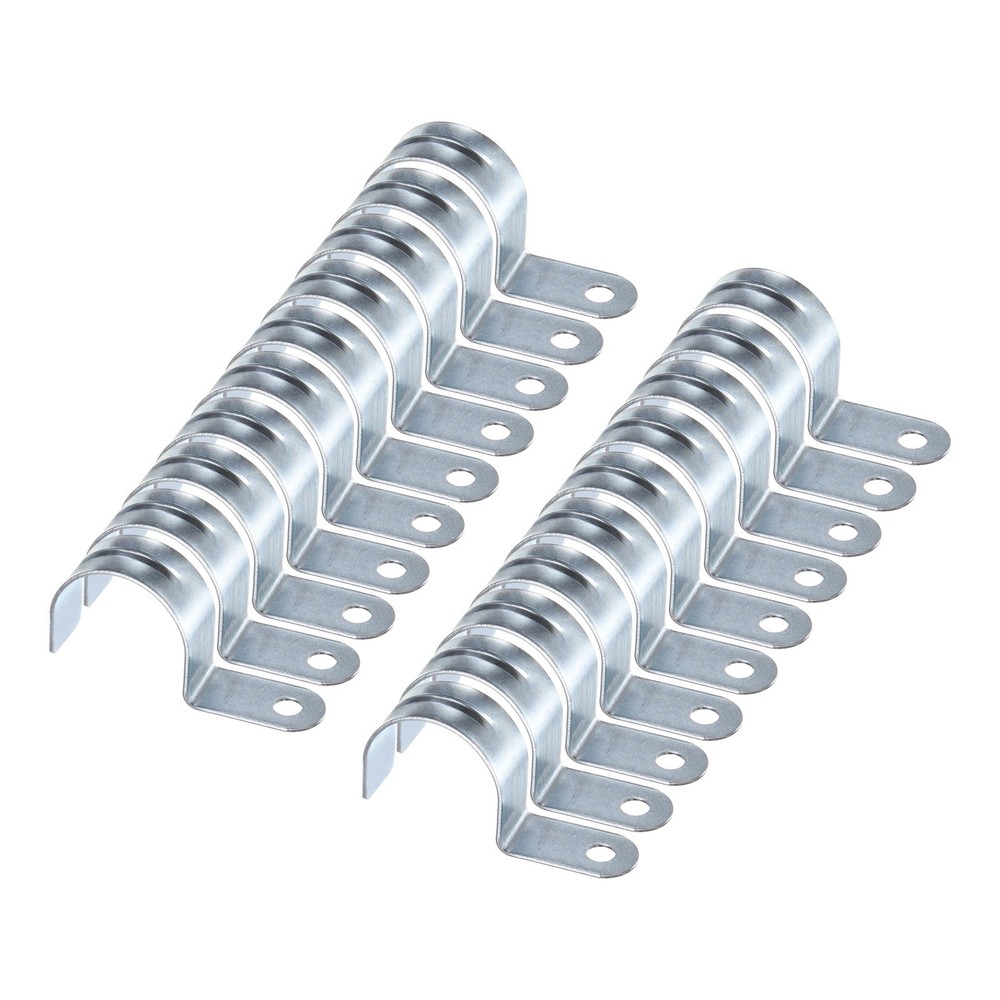 20pcs Conduit Clamp, EMT One-Hole Strap, 40mm Pipe Dia, 8mm Hole Dia