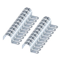 20pcs Conduit Clamp, EMT One-Hole Strap, 40mm Pipe Dia, 8mm Hole Dia