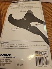Husky 2&Prime; PVC, CPVC PP PEX PE piping Ratcheting PVC Cutter quick change blade