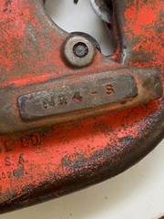 RIDGID Tools NO 4-S Iron Pipe Cutter 2&Prime; to 4&Prime; Capacity Heavy Duty USA