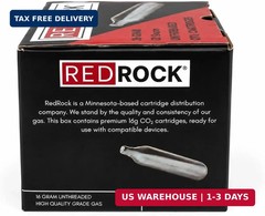 RedRock 16 Gram Unthreaded CO2 Cartridges for Gallo Drain Gun HVAC Drain Line Cl