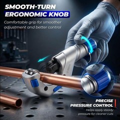 Heavy Duty Copper Pipe Cutter Set 1/4&Prime;&ndash;2&Prime; + Mini Tube Cutter 1/8&Prime;&ndash;7/8&Prime; for Plumb
