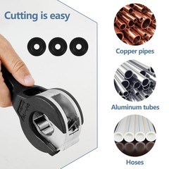Ratcheting Tubing Cutter &ndash; 5/16&Prime; to 1-1/8&Prime; Adjustable Copper Pipe Cutter,&hellip;