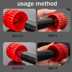 2 Pack Pipe Reamer Chamfer Tool 40&ndash;42mm Inner & Outer Deburring Tool