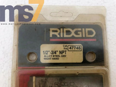 RIDGID 47745 HIGH ALLOY STEEL UNV RIGHT HAND CHASER/ DIE SET 1/2&Prime;-3/4&Prime; NPT #4