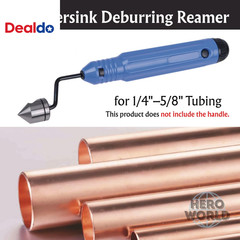 Deburring Tools, Countersink Hand Reamer, for Copper Pipe for 1/4&Prime; to 5/8&Prime; (Ream