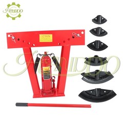 12 Ton Pipe Bender Manual Hydraulic Piping Bending Exhaust Tube w/6 Dies Size