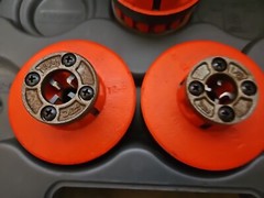 Rigid Pipe Threading Set 2&Prime; 1 1/4&Prime; 3/4&Prime; 1/4&Prime; and 1/8&Prime; Partial Set