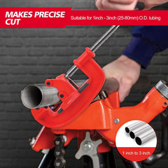 Heavy Duty 1-3 Inch / 25-80 Mm Pipe Cutter Tool with an Extra Blade, Sharp Rigid