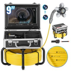 Sewer Inspection Camera 165ft w/ 512Hz Locator, 12LED, Self-Leveling