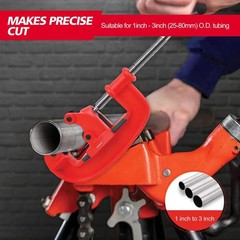 Heavy Duty 1-3 Inch / 25-80 Mm Pipe Cutter Tool with an Extra Blade, Sharp Rigid
