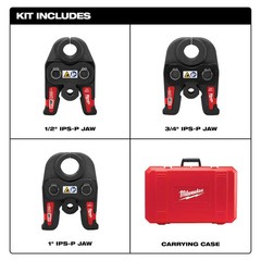 Milwaukee 49-16-2696 Black Iron Durable Press Jaw 1/2&Prime; &ndash; 1&Prime; Kit