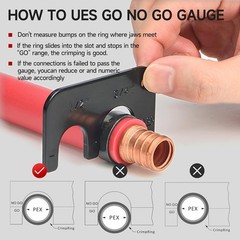 Icrimp Angle Head F1807 PEX Pipe Crimping Tool for Copper Rings &ndash; 3/4-Inch Angle