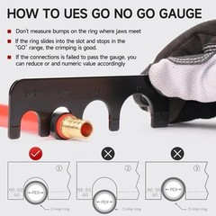 Icrimp Angle Head PEX Crimping Tool Kit for 3/8,1/2,3/4,1-Inch with Copper Ring