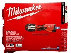 Milwaukee M12 FORCE LOGIC Press Tool Kit 2573-22 Copper w/ Case Charger Jaws