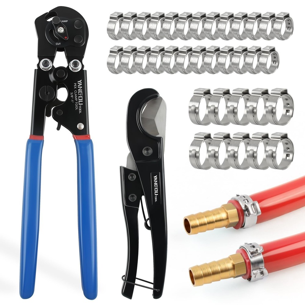 2 IN 1 Ratchet PEX Crimping Tool Kit &ndash; Cinch and Remove Dual Function Suitabl&hellip;