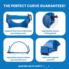 Pro Hat Brim Bender &ndash; the Perfect Curve Guaranteed &ndash; Shaper Curver Tool for All