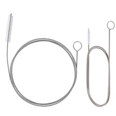 2-in-1 Drain Cleaning Kit &ndash; Flexible Stainless Steel Brush & Spring Auger, 240&Prime;