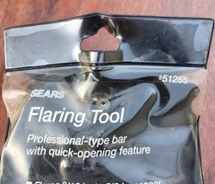 Sears Craftsman Nos Automotive Flaring Tool 51255 Bar Yoke Double Flaring Tool