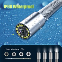 328ft Sewer Pipe Inspection Camera with Locator Self-leveling 10.1&Prime; Monitor DVR