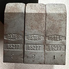 NOS OSTER 65277 Pipe Threading Machine Chuck Jaws