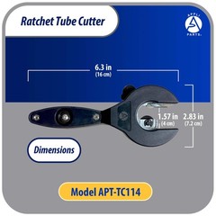 Appli Parts APT-TC114 Ratcheting Tube Cutter 1/4 to 7/8 in (6 to 23 mm) for Copp