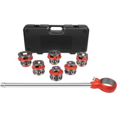 36475 12-R Exposed Ratchet Pipe Threader Kit w/6 Dies, 1/2&rdquo; NPT to 2&rdquo; NPT