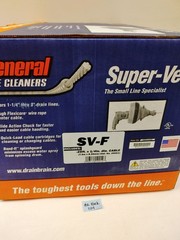 General Wire Super-Vee Drain and Sewer Cleaning Machine W/ 25&prime; x 1/4&Prime; Cable SV-F