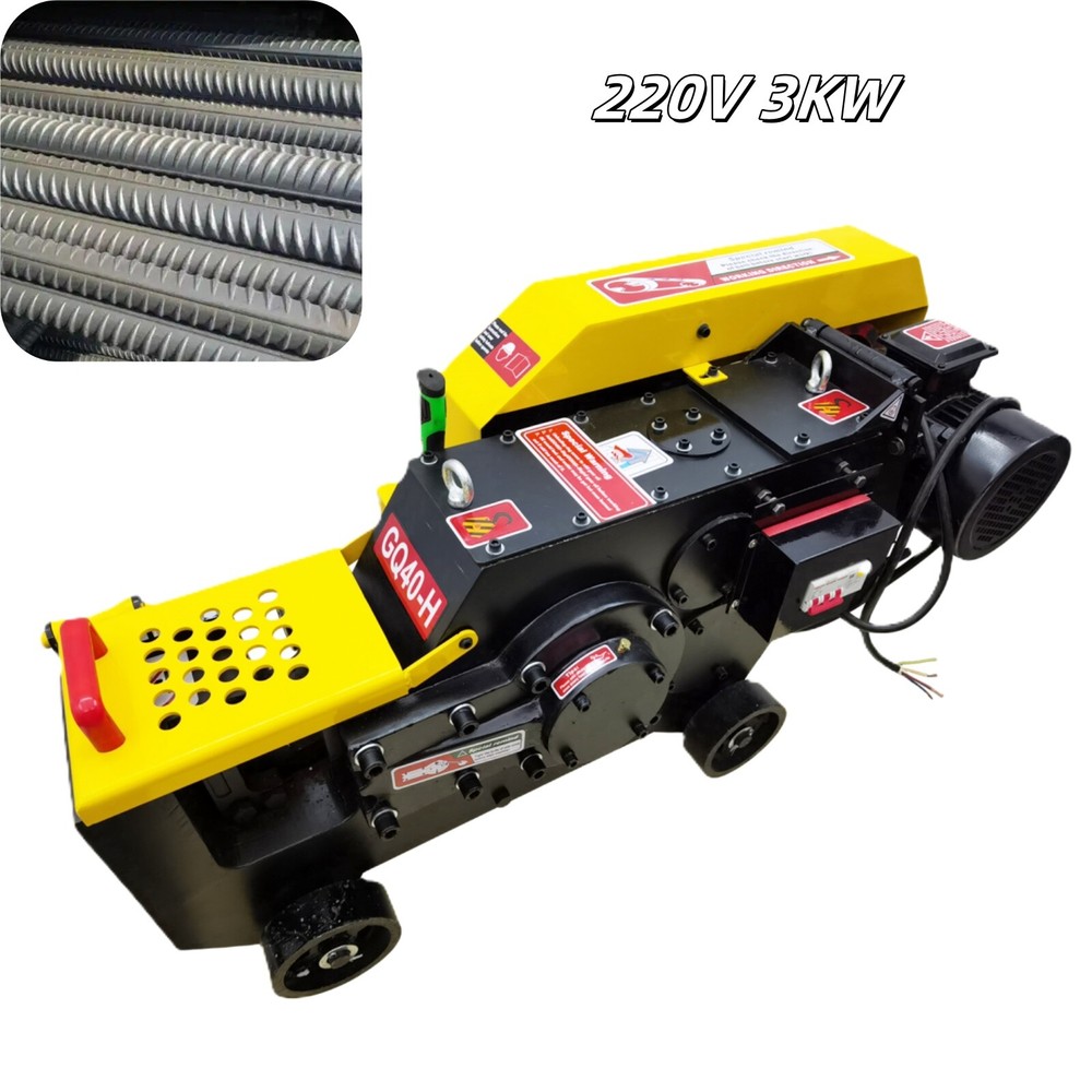 220V 3KW GQ40-H Steel Bar Cutting Machine 6-36MM with Clutch Rebar Cutter