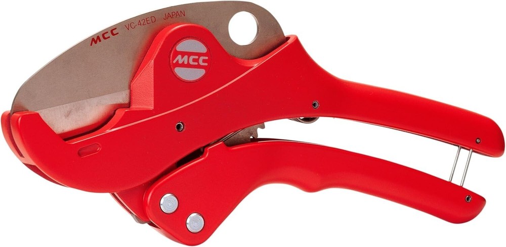 MCC PVC Pipe Cutter VC-42ED Quick Clean Cut, 42mm Capacity made in Japan