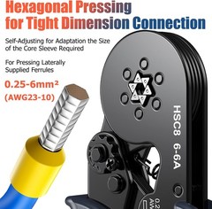 Preciva Crimping Tool Kit for Ferrules, 1900PCS Wire Connectors, Self-Adjustable