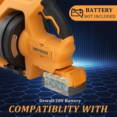 Cordless Drain Auger Compatible with Dewalt 20V Battery, 24 FT Replaceable Au&hellip;