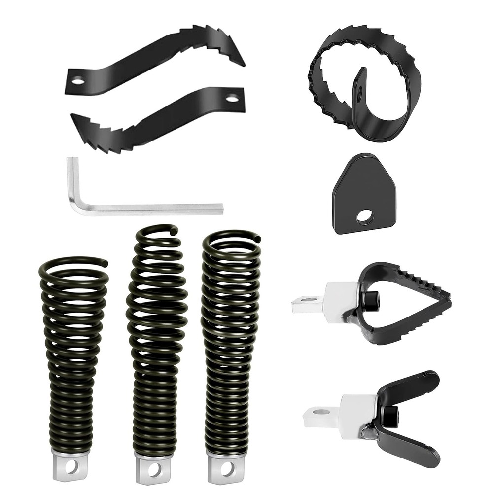 8Pcs Drain Snake Drill Attachment Cutter and Auger Set for50-100FT Drain Machine