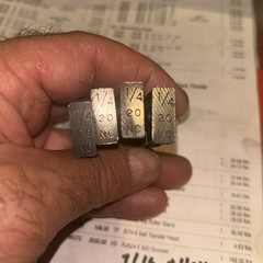 Ridgid 48455 Bolt Dies 1/4-20 UNC Rh Alloy Steel