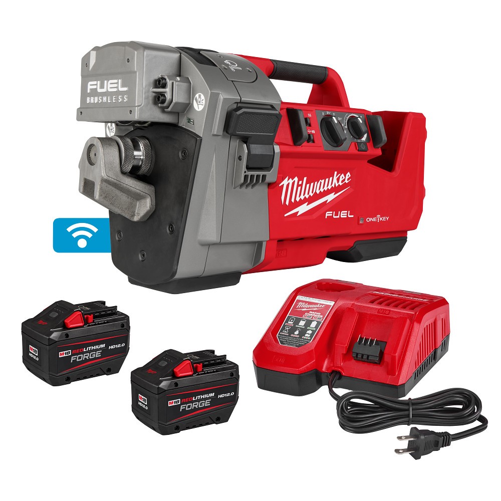 Milwaukee 2928-22 M18 FUEL RINGER Cordless Roll Groover Kit 2-6in Sch 10/40