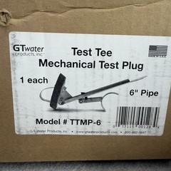 Safe-T-Seal TTMP-6 6 Inch Mechanical Pipe Test Plug Drain Tester