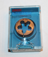 Union Butterfield 1410189 2510 SPLIT ROUND HSS THREAD DIE 7/16-20 &ndash; 1.00D &ndash; NEW