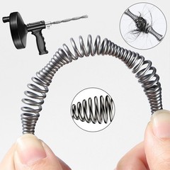 33 Ft Drain Flexible Auger Plumbing Pipe Snake Clog Remover for Kitchen Bathroom