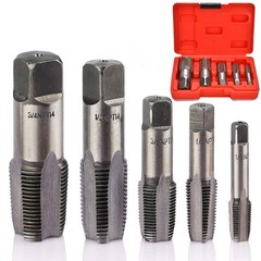 5 Piece NPT Thread Forming Taps, Pipe Taps Set, High-Speed 5 Piece, 5